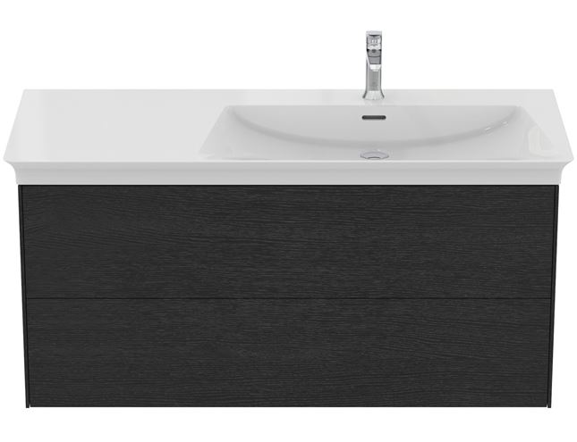 IDEAL STANDARD LA DOLCE VITA 2 skříňka pod umyvadlo 100x50,5x54,8 cm, 2 zásuvky, dub kouřový T5581Y4 Obrázek - fotka