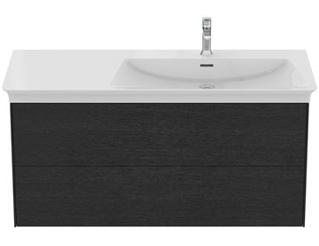 IDEAL STANDARD LA DOLCE VITA 2 skříňka pod umyvadlo 100x50,5x54,8 cm, 2 zásuvky, dub kouřový T5581Y4 Obrázek - fotka