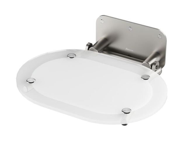 RAVAK OVO CHROME sedátko do sprchy, sklopné, nerez ocel/clear B8F0000029 Obrázek - Hlavní obrázek