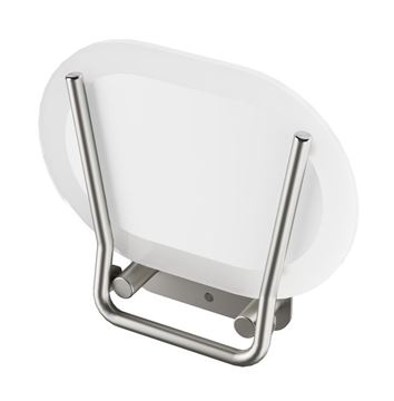RAVAK OVO CHROME sedátko do sprchy, sklopné, nerez ocel/clear B8F0000029 Obrázek - fotka