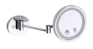 BEMETA kosmetické zrcátko 200 mm, zvětšovací, s osvětlením, chrom