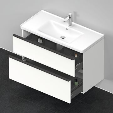 DURAVIT D-NEO skříňka s umyvadlem 100x48x62,5 cm, 2 zásuvky, White mat DE012201818 Obrázek - fotka