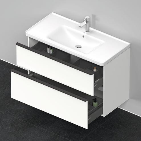 DURAVIT D-NEO skříňka s umyvadlem 100x48x62,5 cm, 2 zásuvky, White mat DE012201818 Obrázek - fotka