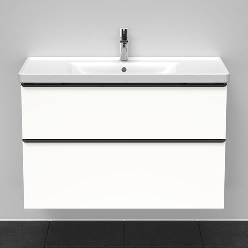 DURAVIT D-NEO skříňka s umyvadlem 100x48x62,5 cm, 2 zásuvky, White mat DE012201818 Obrázek - fotka