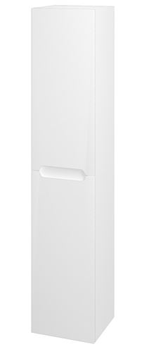 DŘEVOJAS COLOR SVD2 35 vysoká skříňka 35x35,2x172 cm, 2 dvířka, panty vlevo, lesklá bílá/bílá vysoký lesk 24607-T30 Obrázek - Hlavní obrázek