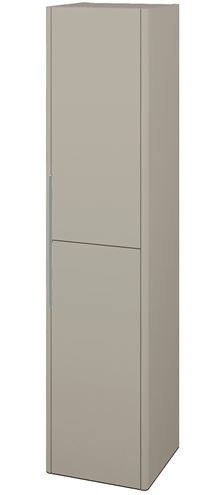 DŘEVOJAS ENZO SVD2 35 vysoká skříňka 35,9x35,2x154,5 cm, 2 dvířka, panty vlevo, béžová vysoký lesk 54079-T32 Obrázek - Hlavní obrázek