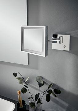 CONCEPT 300 kosmetické zrcátko 203x203 mm, zvětšovací, s osvětlením, chrom 019-1522 Obrázek - fotka