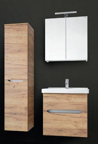 EDEN BERYL vysoká skříňka 35x30x150 cm, 2 dvířka, panty vlevo, gold craft oak BE16/L1 M26M26 Obrázek - fotka