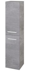 DŘEVOJAS DOS SVD2 35 vysoká skříňka 35x35,2x154,5 cm, 2 dvířka, panty vlevo, úchytka hliník mat, beton