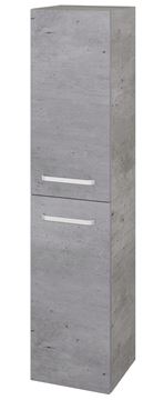 DŘEVOJAS DOS SVD2 35 vysoká skříňka 35x35,2x154,5 cm, 2 dvířka, panty vlevo, úchytka hliník mat, beton