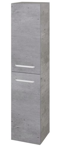 DŘEVOJAS DOS SVD2 35 vysoká skříňka 35x35,2x154,5 cm, 2 dvířka, panty vlevo, úchytka hliník mat, beton 62807-T01 Obrázek - Hlavní obrázek