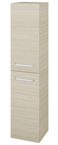 DŘEVOJAS DOS SVD2 35 vysoká skříňka 35x35,2x154,5 cm, 2 dvířka, panty vlevo, úchytka hliník mat, dub 64108-T01 Obrázek - Hlavní obrázek