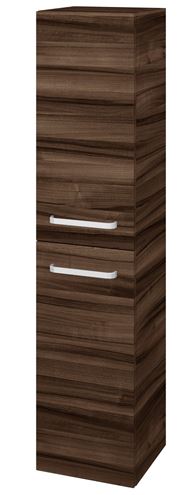 DŘEVOJAS DOS SVD2 35 vysoká skříňka 35x35,2x154,5 cm, 2 dvířka, panty vlevo, úchytka hliník mat, ořech 64115-T01 Obrázek - Hlavní obrázek