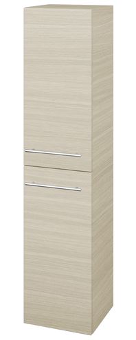 DŘEVOJAS DOS SVD2 35 vysoká skříňka 35x35,2x154,5 cm, 2 dvířka, panty vlevo, úchytka ocel, dub 64108-T02 Obrázek - Hlavní obrázek