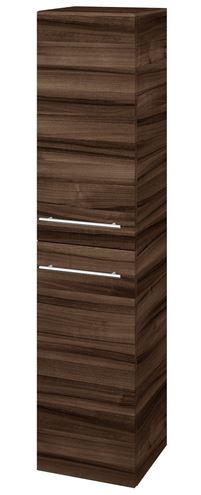 DŘEVOJAS DOS SVD2 35 vysoká skříňka 35x35,2x154,5 cm, 2 dvířka, panty vlevo, úchytka ocel, ořech 64115-T02 Obrázek - Hlavní obrázek