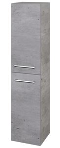 DŘEVOJAS DOS SVD2 35 vysoká skříňka 35x35,2x154,5 cm, 2 dvířka, panty vlevo, úchytka chrom, beton