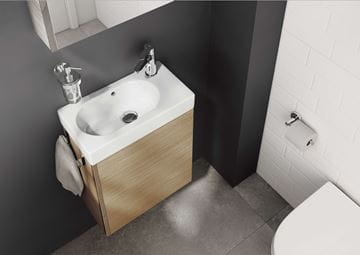 ROCA MINI skříňka s umývátkem 45x25x57,5 cm, 1 dvířka, dub A855873155 Obrázek - fotka
