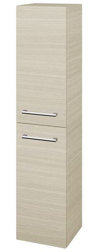 DŘEVOJAS DOS SVD2 35 vysoká skříňka 35x35,2x154,5 cm, 2 dvířka, panty vlevo, úchytka chrom, dub 64108-T03 Obrázek - Hlavní obrázek
