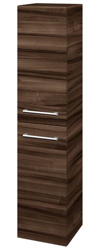 DŘEVOJAS DOS SVD2 35 vysoká skříňka 35x35,2x154,5 cm, 2 dvířka, panty vlevo, úchytka chrom, ořech 64115-T03 Obrázek - Hlavní obrázek