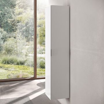 KEUCO EDITION 11 vysoká skříňka 35x37x170 cm, 1 dvířka, panty vpravo, s košem, bílá 31331380002 Obrázek - fotka