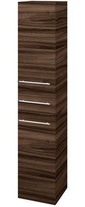DŘEVOJAS DOS SVD2Z 35 vysoká skříňka 35x35,2x172 cm, 1 zásuvka, 2 dvířka, panty vlevo, úchytka ocel, ořech