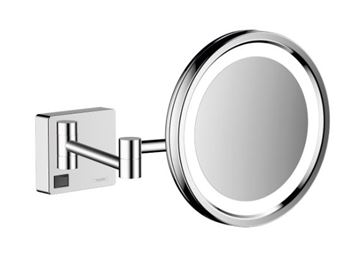 HANSGROHE ADDSTORIS kosmetické zrcátko 160 mm, zvětšovací, s osvětlením, chrom