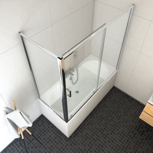 ROTH LEGA LLVB/700 boční stěna 70x150 cm, brillant/sklo transparent 573-7000000-00-02 Obrázek - fotka
