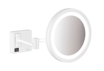 HANSGROHE ADDSTORIS kosmetické zrcátko 160 mm, zvětšovací, s osvětlením, bílá