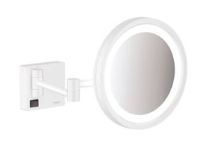 HANSGROHE ADDSTORIS kosmetické zrcátko 160 mm, zvětšovací, s osvětlením, bílá