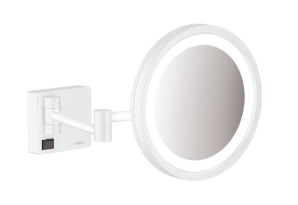 HANSGROHE ADDSTORIS kosmetické zrcátko 160 mm, zvětšovací, s osvětlením, bílá 41790700 Obrázek - Hlavní obrázek