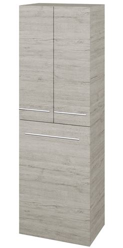 DŘEVOJAS DOS SVD3K 50 vysoká skříňka 50x35,2x154,5 cm, 3 dvířka, s košem, úchytka ocel, oregon 66201-T02 Obrázek - Hlavní obrázek