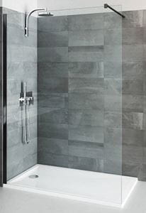 ROTH CARIBA WALK IN CI TWF stěna walk-in 100x200 cm, černý elox/čiré sklo
