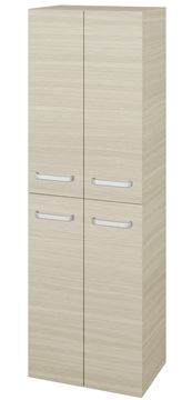 DŘEVOJAS DOS SVD4 50 vysoká skříňka 50x35,2x154,5 cm, 4 dvířka, úchytka hliník mat, dub