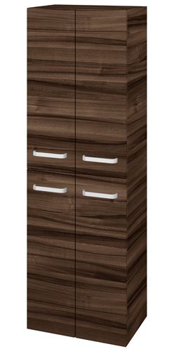 DŘEVOJAS DOS SVD4 50 vysoká skříňka 50x35,2x154,5 cm, 4 dvířka, úchytka hliník mat, ořech 65204-T01 Obrázek - Hlavní obrázek