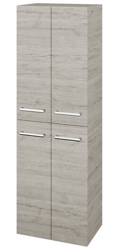 DŘEVOJAS DOS SVD4 50 vysoká skříňka 50x35,2x154,5 cm, 4 dvířka, úchytka chrom, oregon 66188-T03 Obrázek - Hlavní obrázek