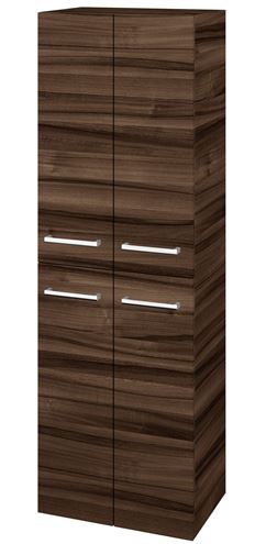 DŘEVOJAS DOS SVD4 50 vysoká skříňka 50x35,2x154,5 cm, 4 dvířka, úchytka chrom, ořech 65204-T03 Obrázek - Hlavní obrázek