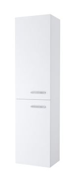 RAVAK CHROME II SB 39 L vysoká skříňka 39x29x150 cm, 2 dvířka, panty vlevo, lesklá bílá