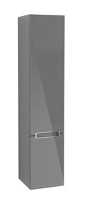 VILLEROY & BOCH SUBWAY 2.0 vysoká skříňka 35x37x165 cm, panty vpravo, Glossy Grey