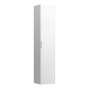 LAUFEN BASE vysoká skříňka 35x33,6x165 cm, 1 dvířka, panty vpravo, lesklá bílá