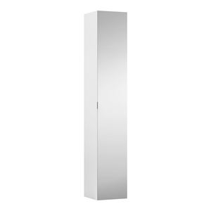 LAUFEN SPACE vysoká skříňka 30x30x170 cm, 1 dvířka, matná bílá/sklo