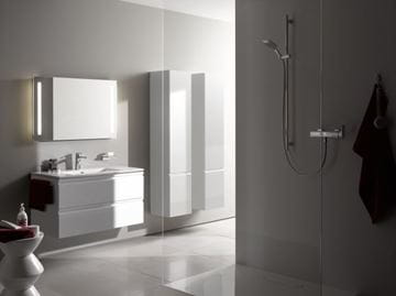 LAUFEN PRO S vysoká skříňka 35x33,5x165 cm, 1 dvířka, panty vlevo, lesklá bílá H4831210954751 Obrázek - fotka