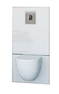 SFA SANIBROY SANIWALL PRO UP montážní prvek pro WC 113 cm, se splachovací nádržkou a přečerpávacím systémem, s tlačítkem, sklo, bílá WALLPROUPD Obrázek - fotka