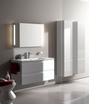 LAUFEN PRO S vysoká skříňka 35x33,5x165 cm, 1 dvířka, panty vpravo, lesklá bílá H4831220954751 Obrázek - fotka