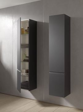 LAUFEN PRO S vysoká skříňka 35x33,5x165 cm, 1 dvířka, panty vpravo, matný grafit H4831220954801 Obrázek - fotka