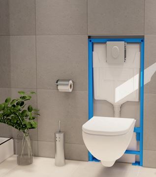 SFA SANIBROY SANIWALL PRO UP montážní prvek pro WC 113 cm, se splachovací nádržkou a přečerpávacím systémem, s tlačítkem WALLPROUPDAC Obrázek - fotka