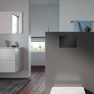 ROCA MERIDIAN závěsné WC s montážním prvkem TECEbox, Rimless splachování, SoftClose sedátko, chromové tlačítko PT2.TEKF-RSC.CR.33 Obrázek - fotka