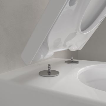 VILLEROY & BOCH VERITY EXCLUSIVE závěsné WC, se SoftClosing sedátkem, TwistFlush splachování, alpská bílá 4673TS01 Obrázek - fotka