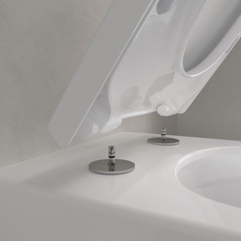 VILLEROY & BOCH VERITY EXCLUSIVE závěsné WC, se SoftClosing sedátkem, TwistFlush splachování, alpská bílá 4673TS01 Obrázek - fotka