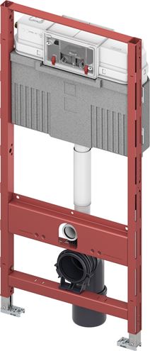 VITRA INTEGRA závěsné WC s montážním prvkem TECEprofil, Rim-ex splachování, SoftClose sedátko, chromové tlačítko PT2.TEDF-RSC.CR.31 Obrázek - fotka