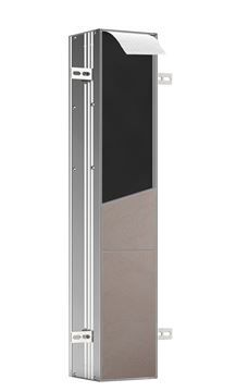 CONCEPT 300 nízká skříňka 15,3x15x80,3 cm, 1 dvířka, panty vlevo, Push-open, s držákem toaletního papíru, s WC štětkou, k obložení